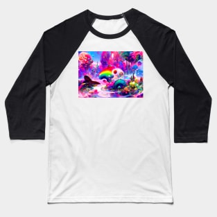 Color Globs | Rainbow Aquatica Baseball T-Shirt